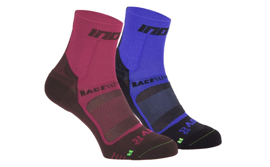 Inov-8 Race Elite Pro (Twin Pack) Strumpor Dam Rosa/Svarta/Blå/Svarta Sverige MSCN70341